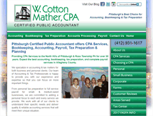 Tablet Screenshot of cottonmather.com